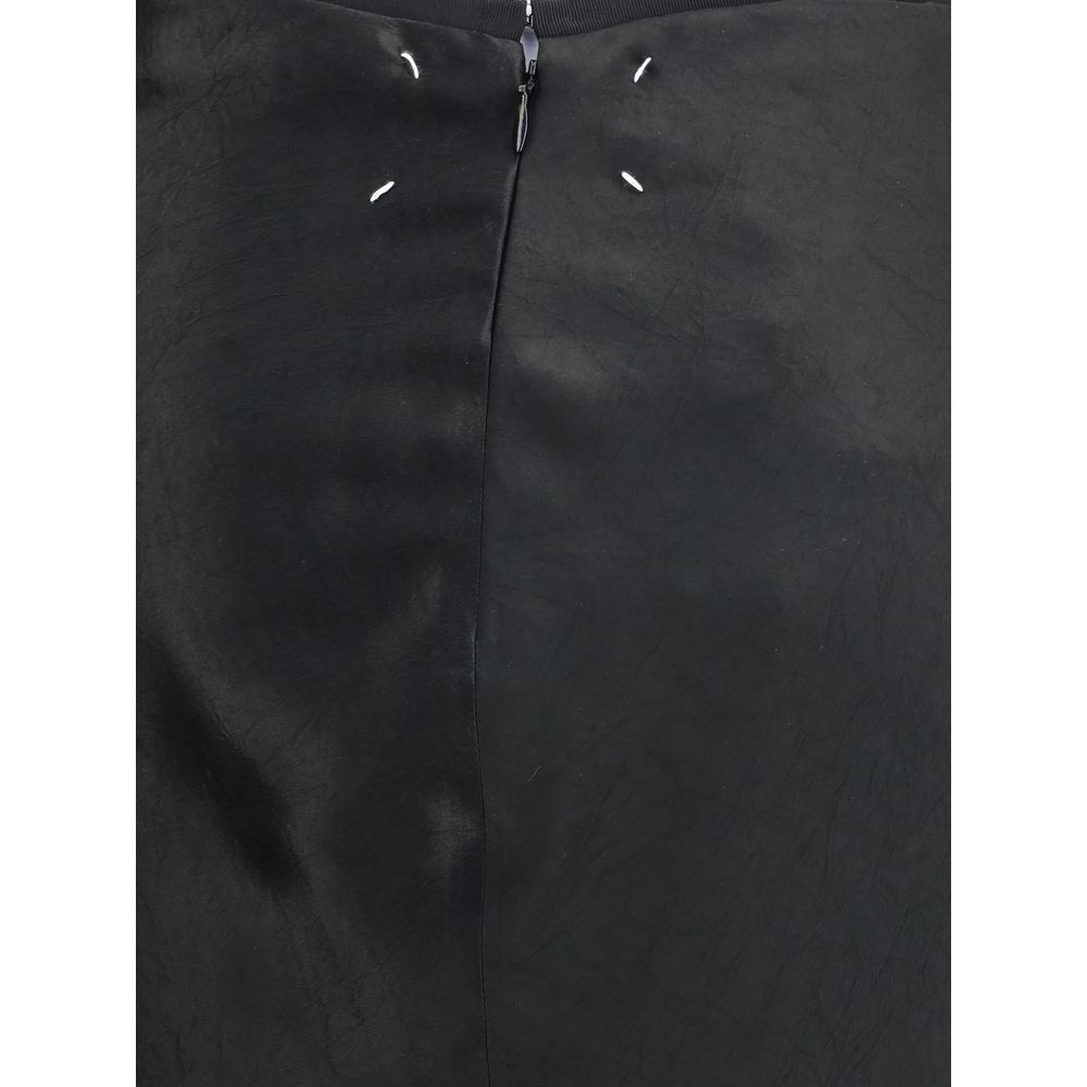 Margiela Black Acetate Midi Skirt | Regal Royce