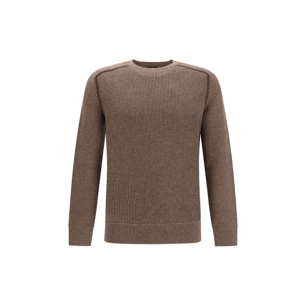 ZEGNA Brown Cashmere Cashmere Sweater | Regal Royce
