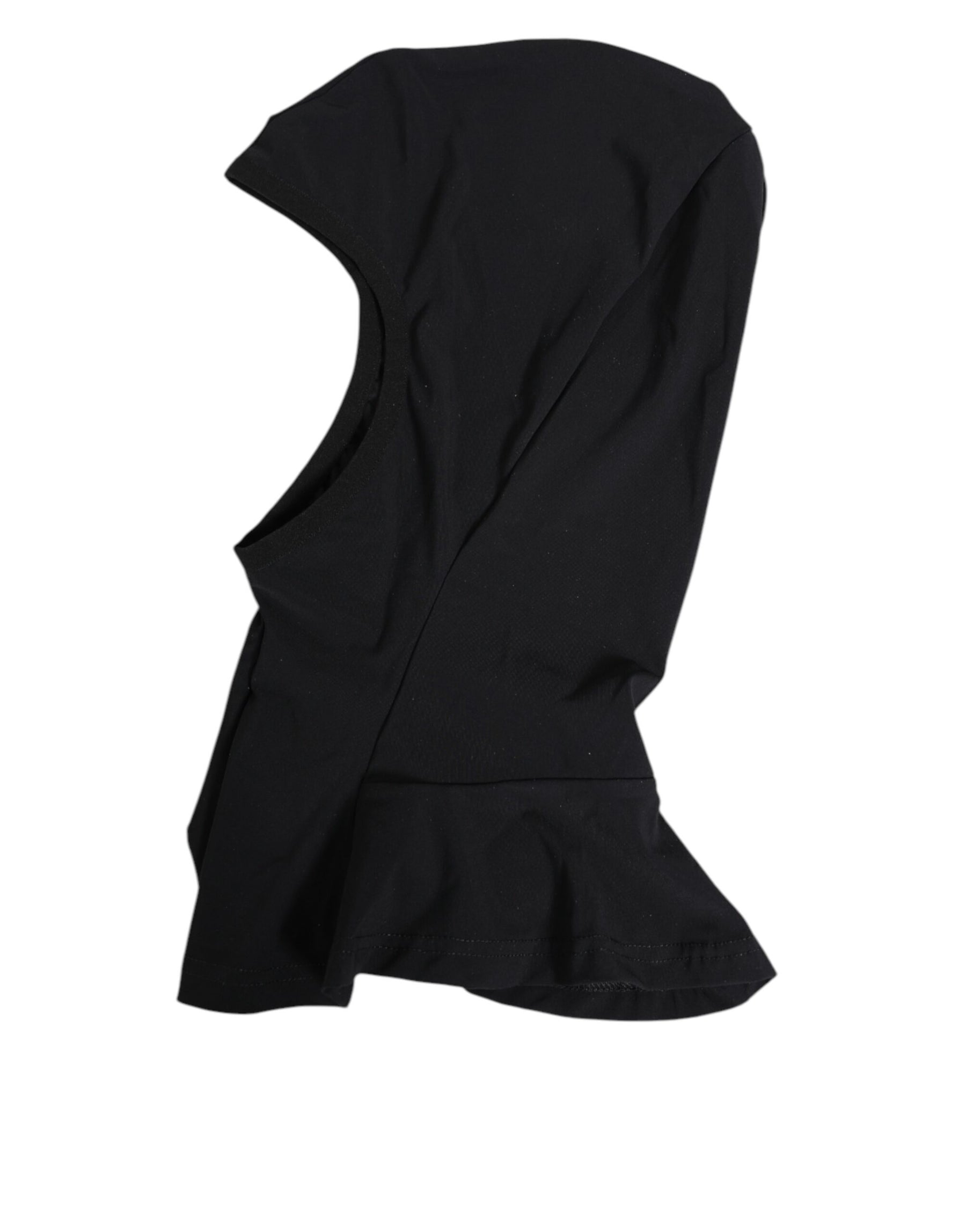 Dolce & Gabbana Black Nylon Elastane Balaclava Hood Face Cover Hat | Regal Royce
