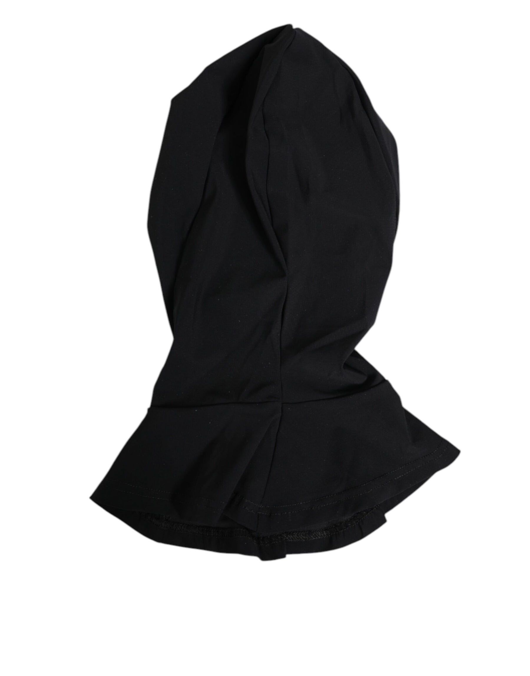 Dolce & Gabbana Black Nylon Elastane Balaclava Hood Face Cover Hat | Regal Royce