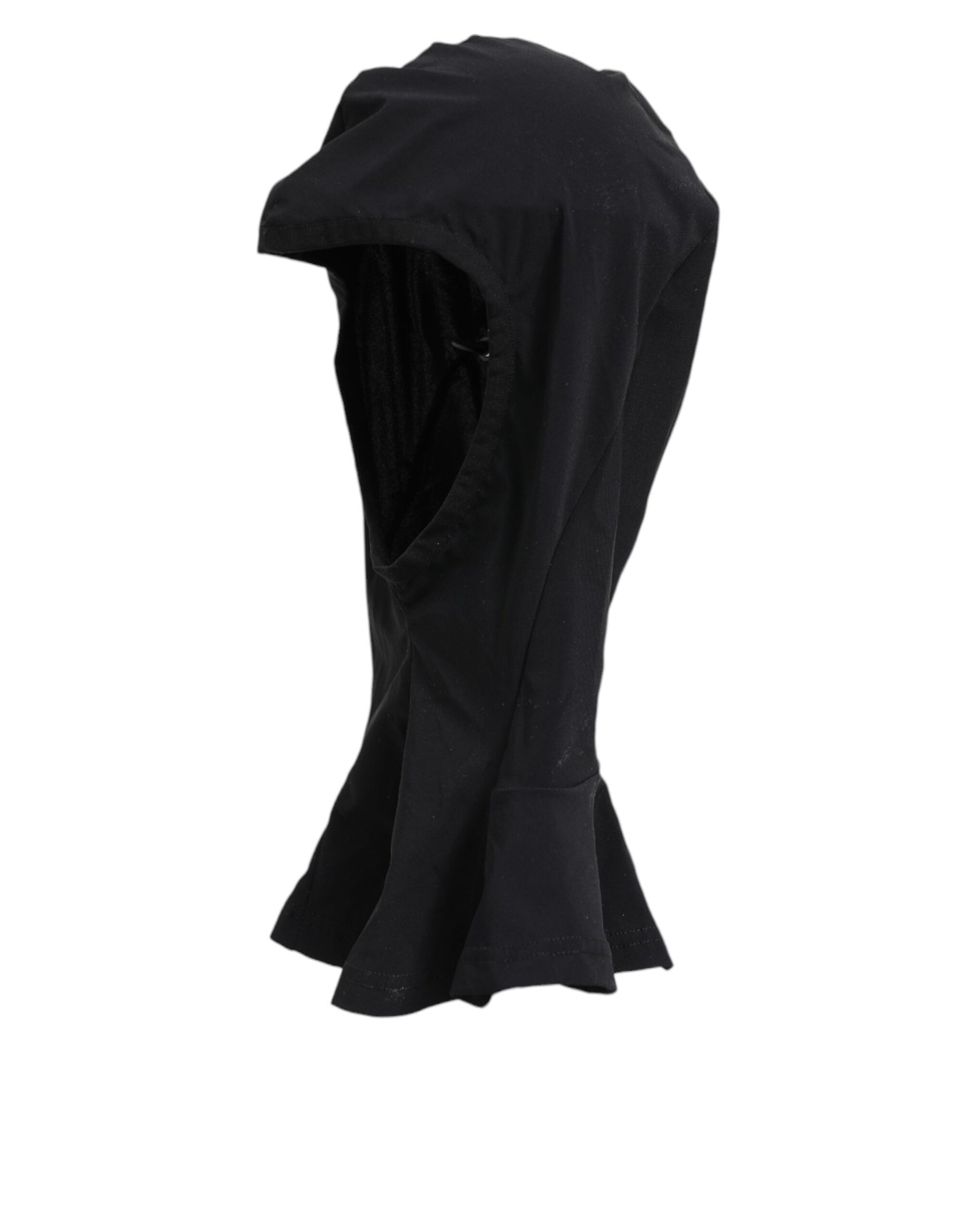Dolce & Gabbana Black Nylon Elastane Balaclava Hood Face Cover Hat | Regal Royce