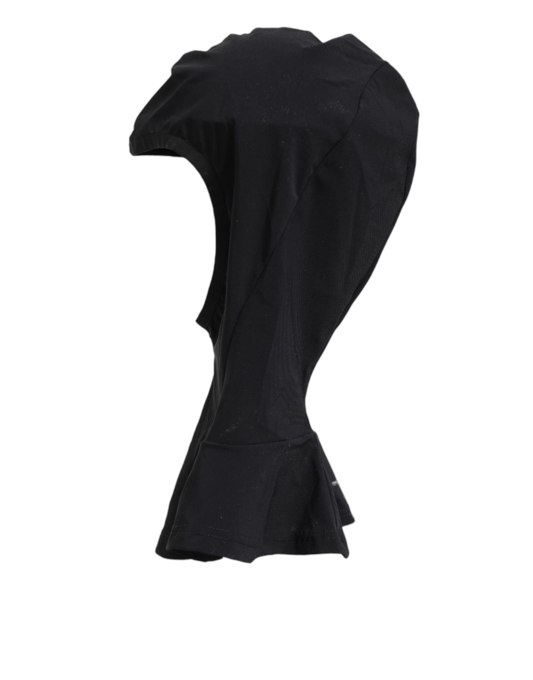 Dolce & Gabbana Black Nylon Elastane Balaclava Hood Face Cover Hat | Regal Royce