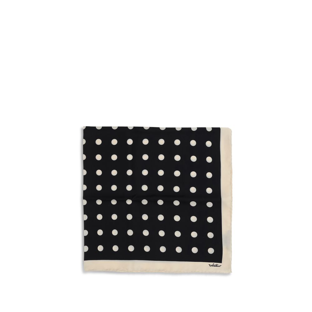 Valentino Garavani Black Silk Scarf | Regal Royce