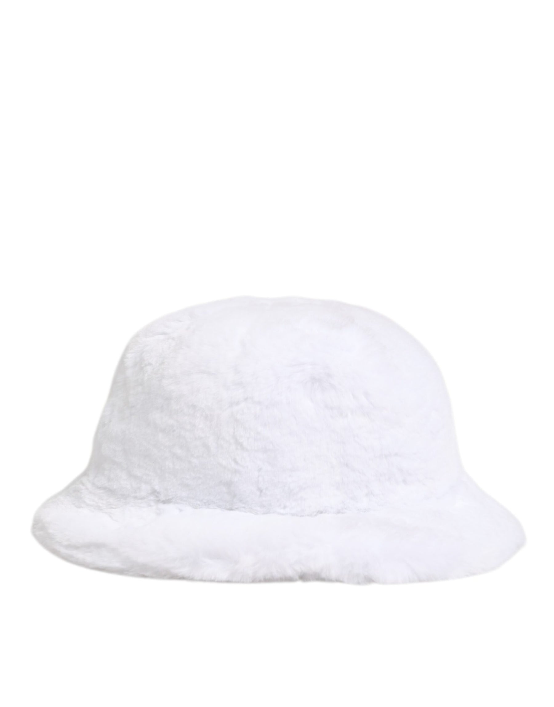 Dolce & Gabbana White Modacrylic Fur Bucket Men Capello Hat | Regal Royce