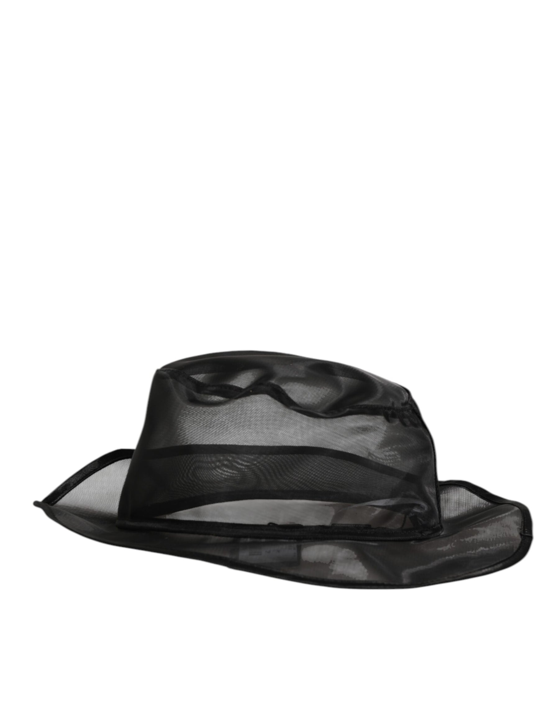 Dolce & Gabbana Black Silk Mesh Bucket Men Fisherman Cap Hat | Regal Royce