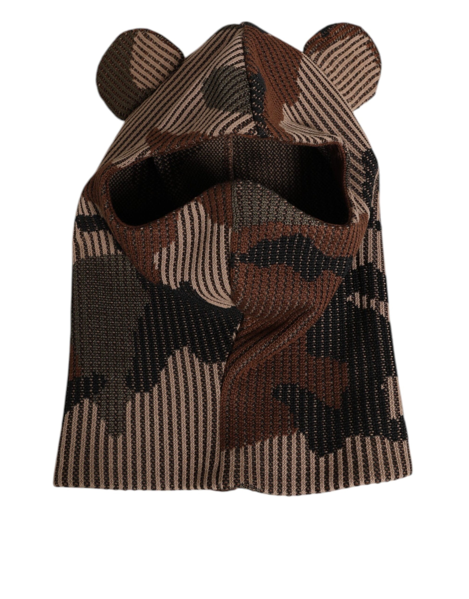 Dolce & Gabbana Multicolor Camouflage Balaclava Mask Men Cap One Size Hat | Regal Royce