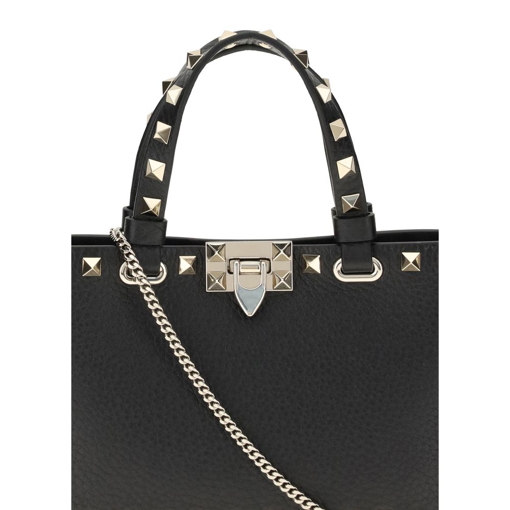 Valentino Garavani Black Leather Shoulder Bag