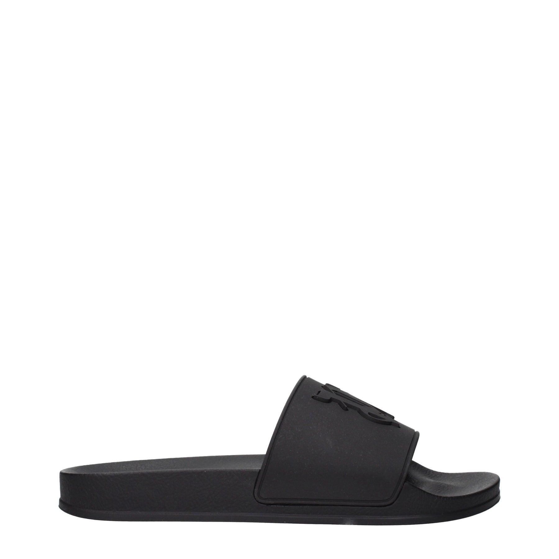 Palm Angels Black Cotton Slippers | Regal Royce