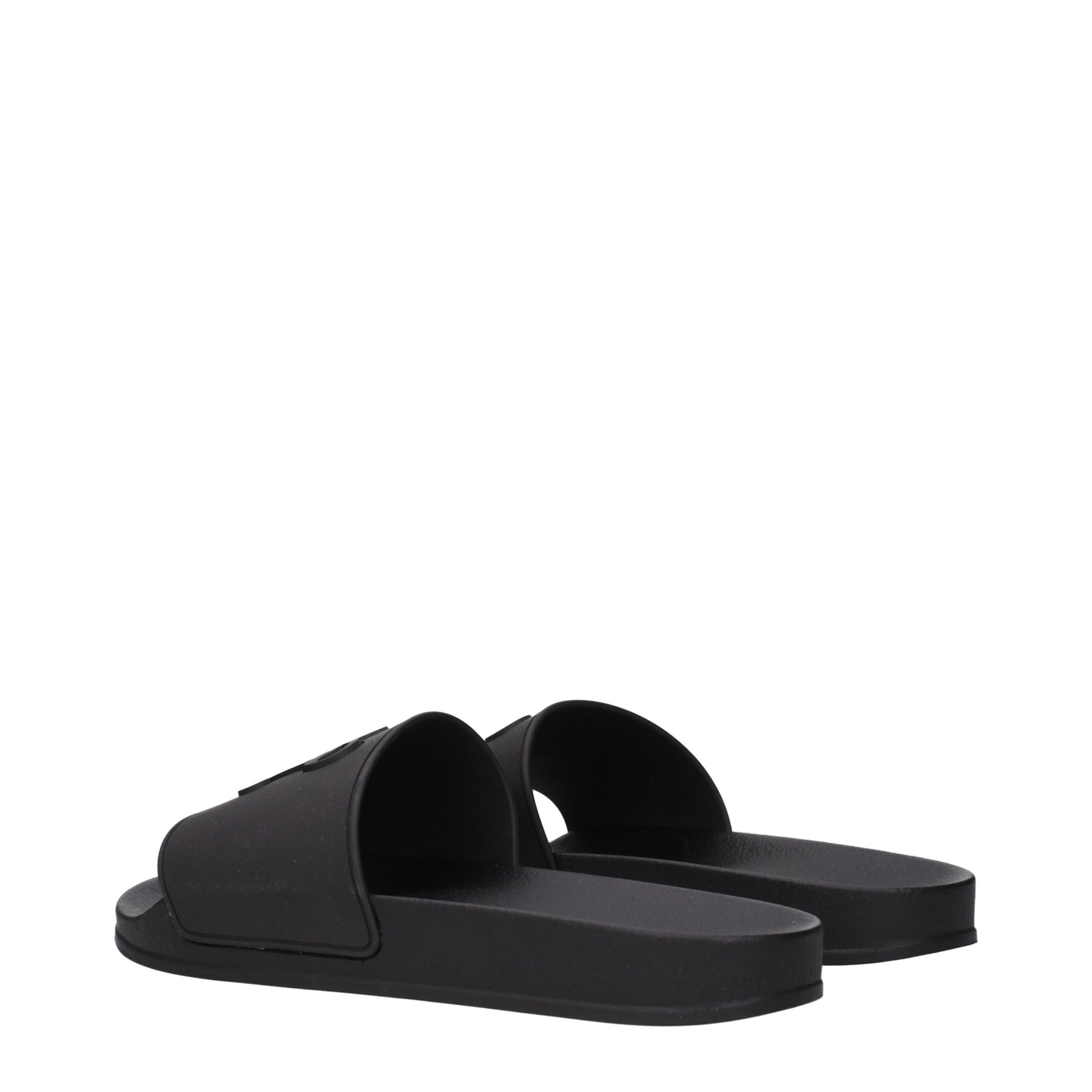 Palm Angels Black Cotton Slippers | Regal Royce