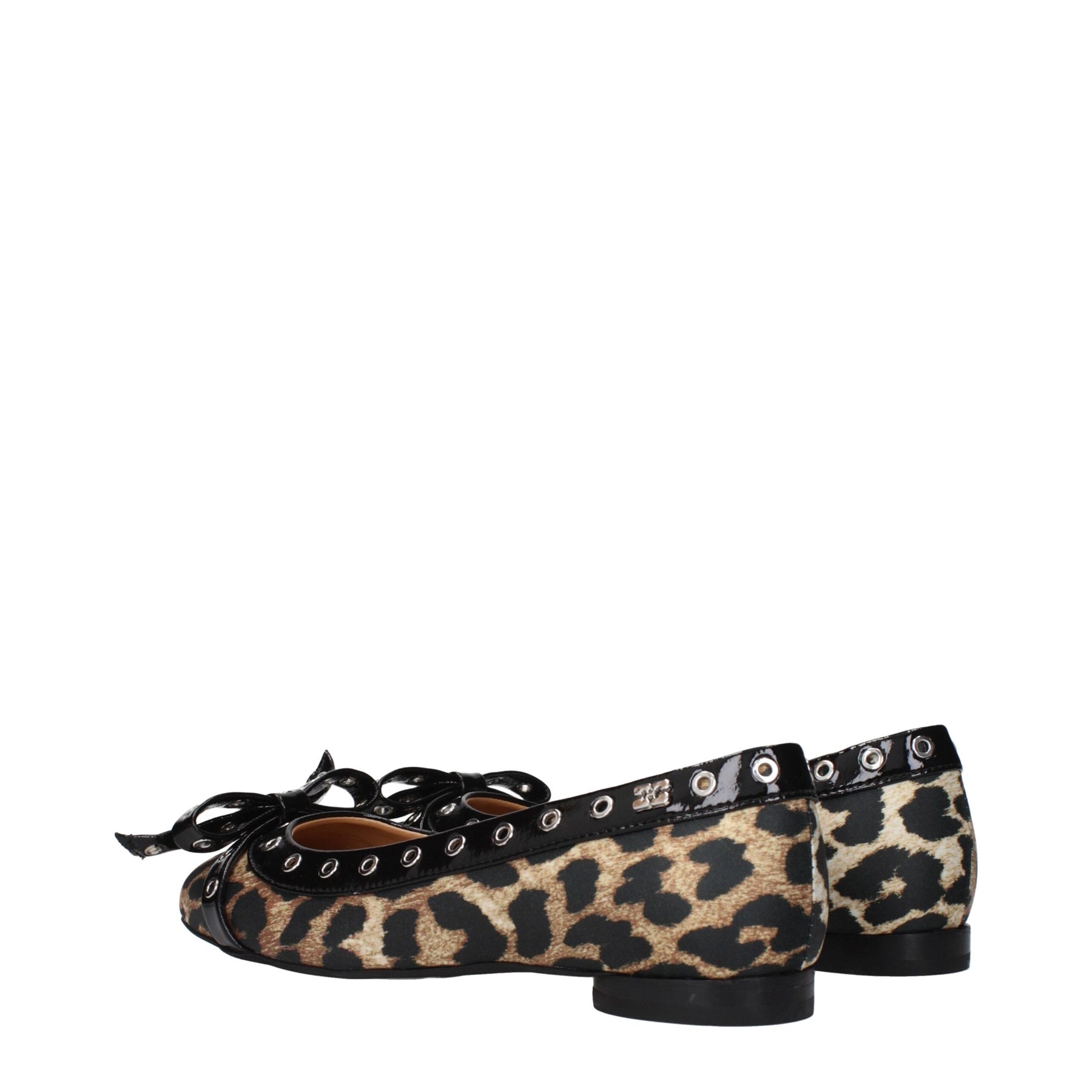 Ganni Brown Fabric Ballet Flats | Regal Royce