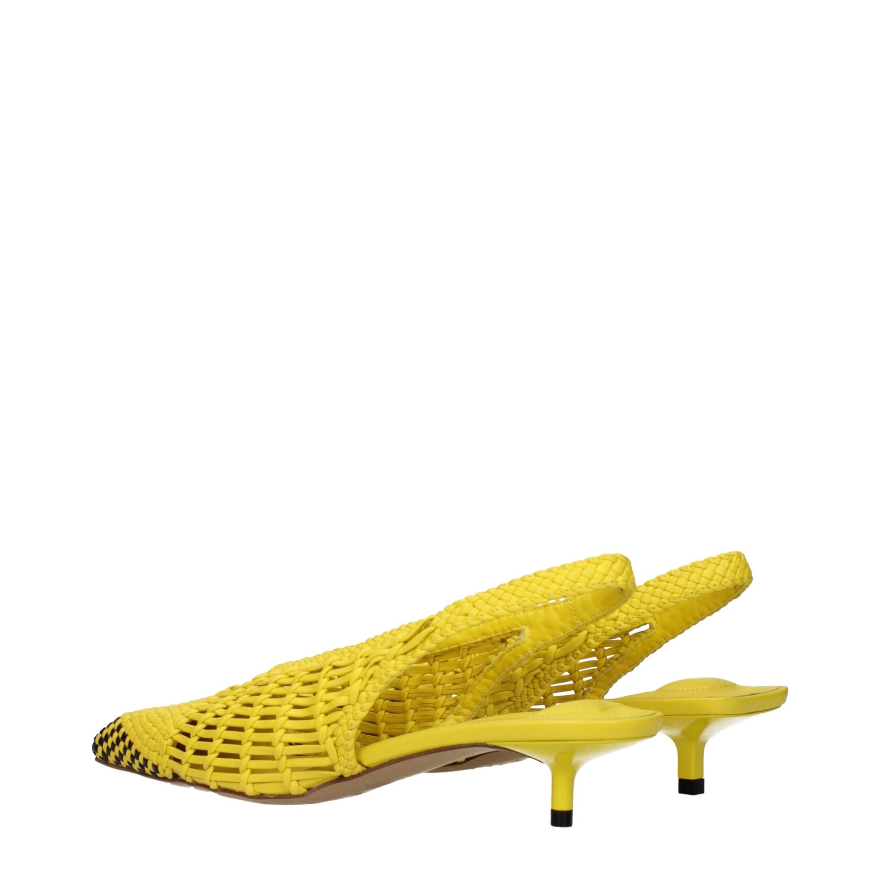Jacquemus Yellow Leather Flat Sandals | Regal Royce