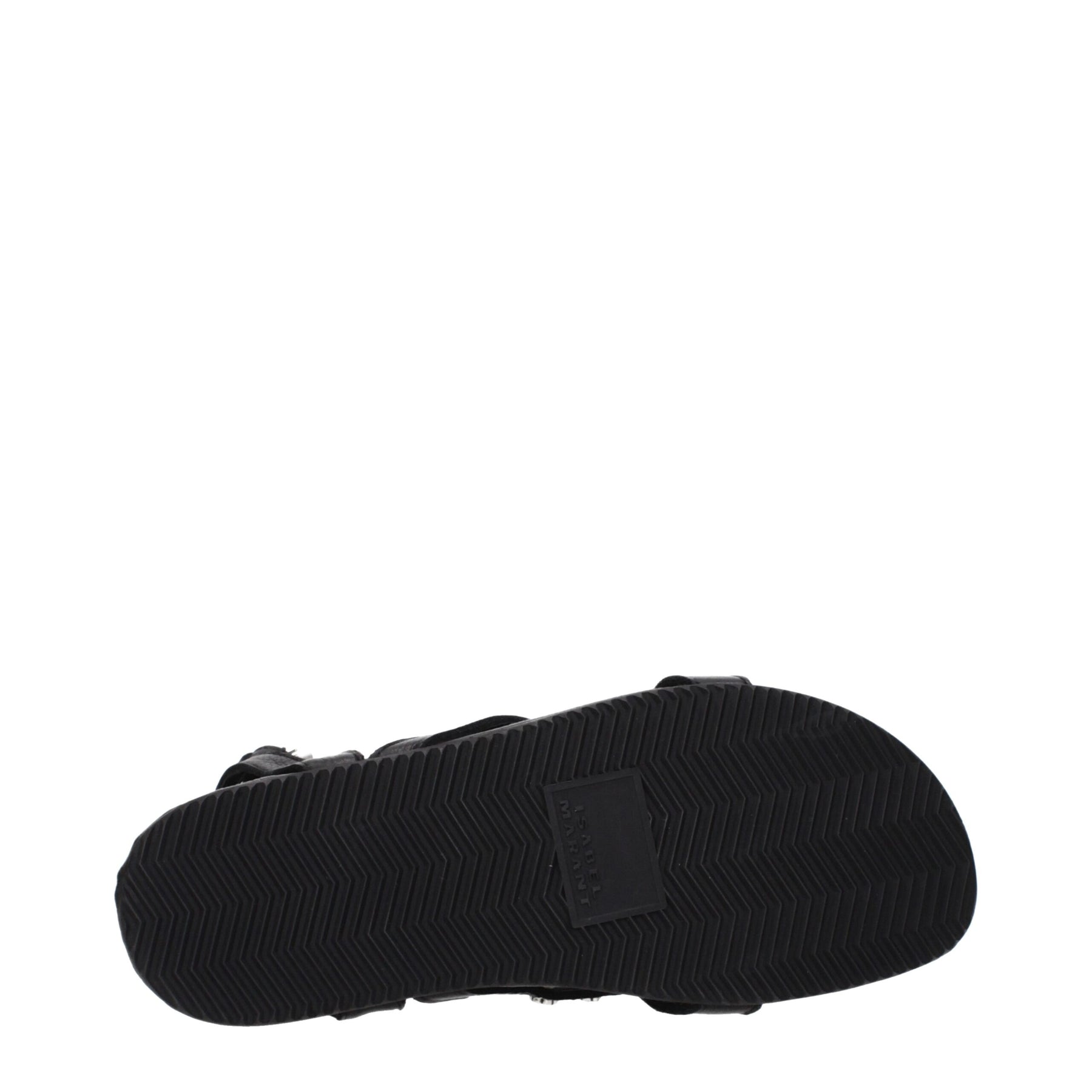 Isabel Marant Black Leather Flat Sandals | Regal Royce