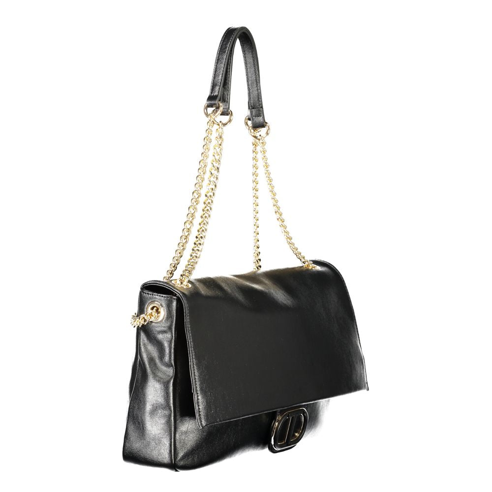 Twinset Nero Poliuretano Woman Shoulder Bag | Regal Royce