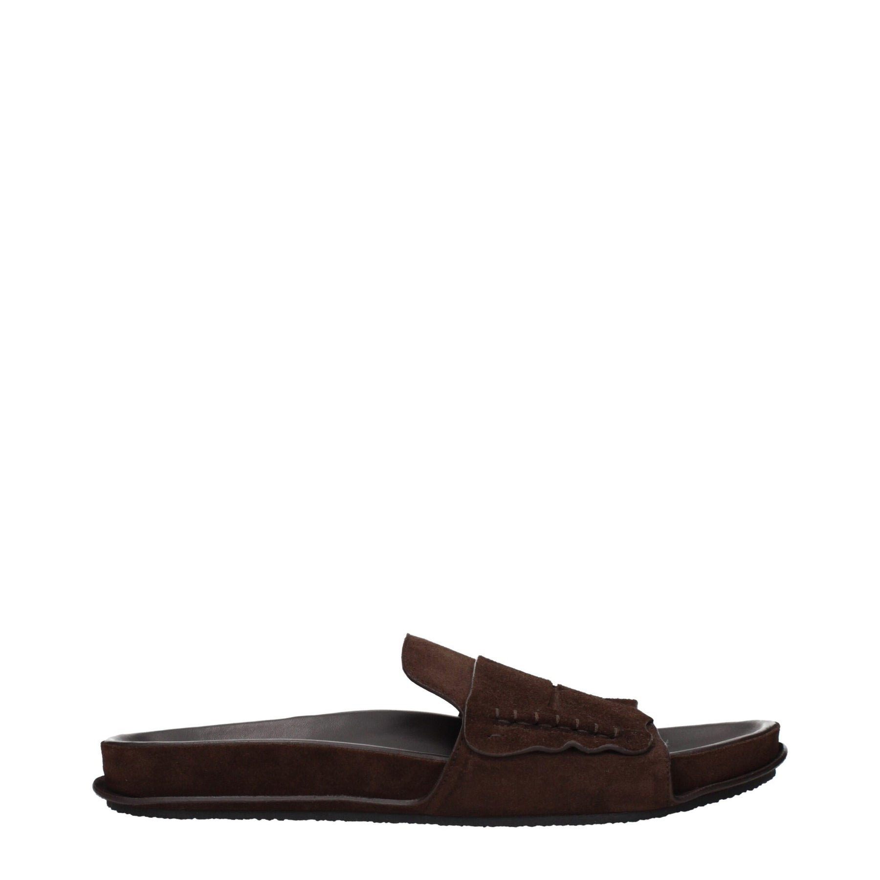 Jacquemus Brown Leather Slippers | Regal Royce