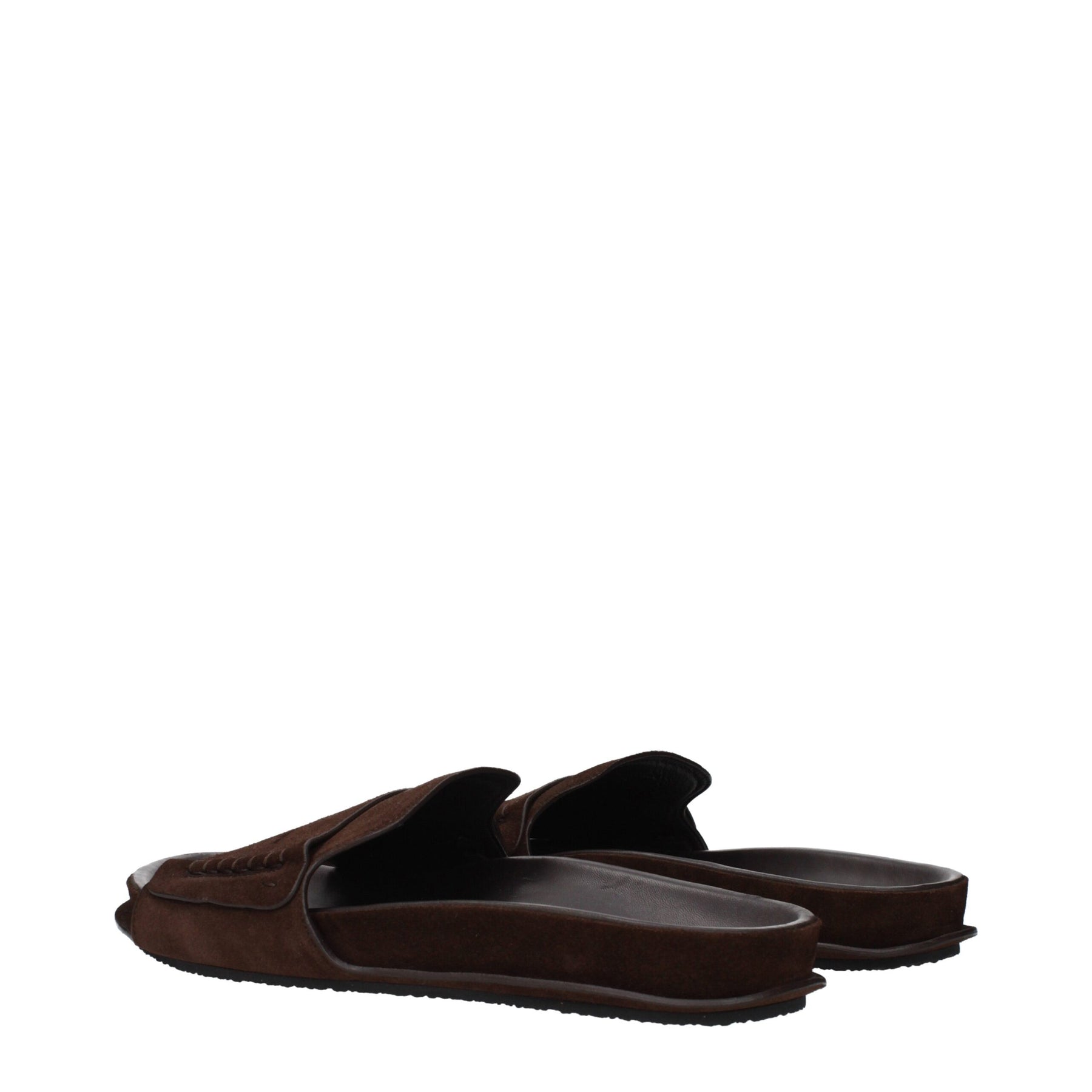 Jacquemus Brown Leather Slippers | Regal Royce