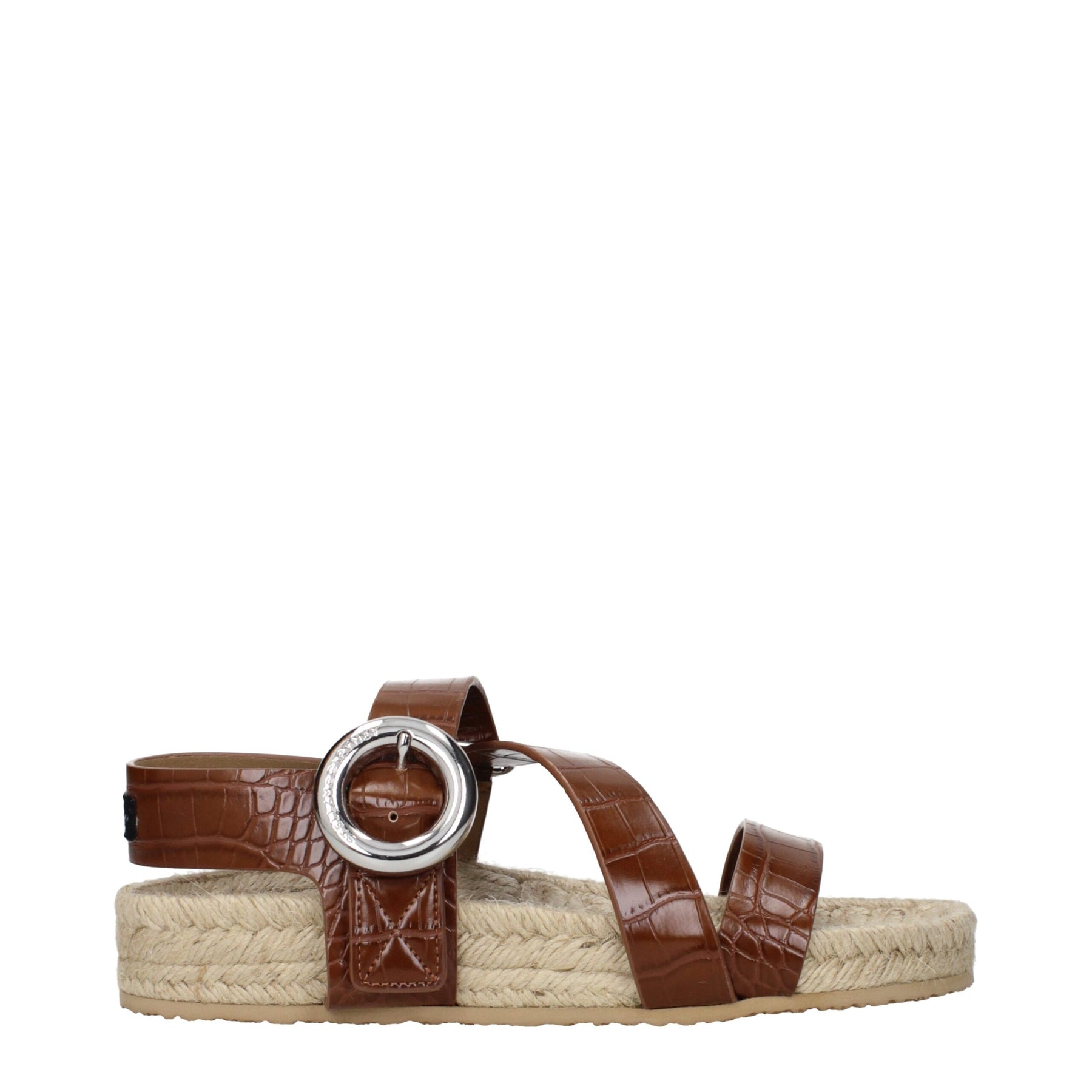 Stella McCartney Brown Leather Flat Sandals | Regal Royce