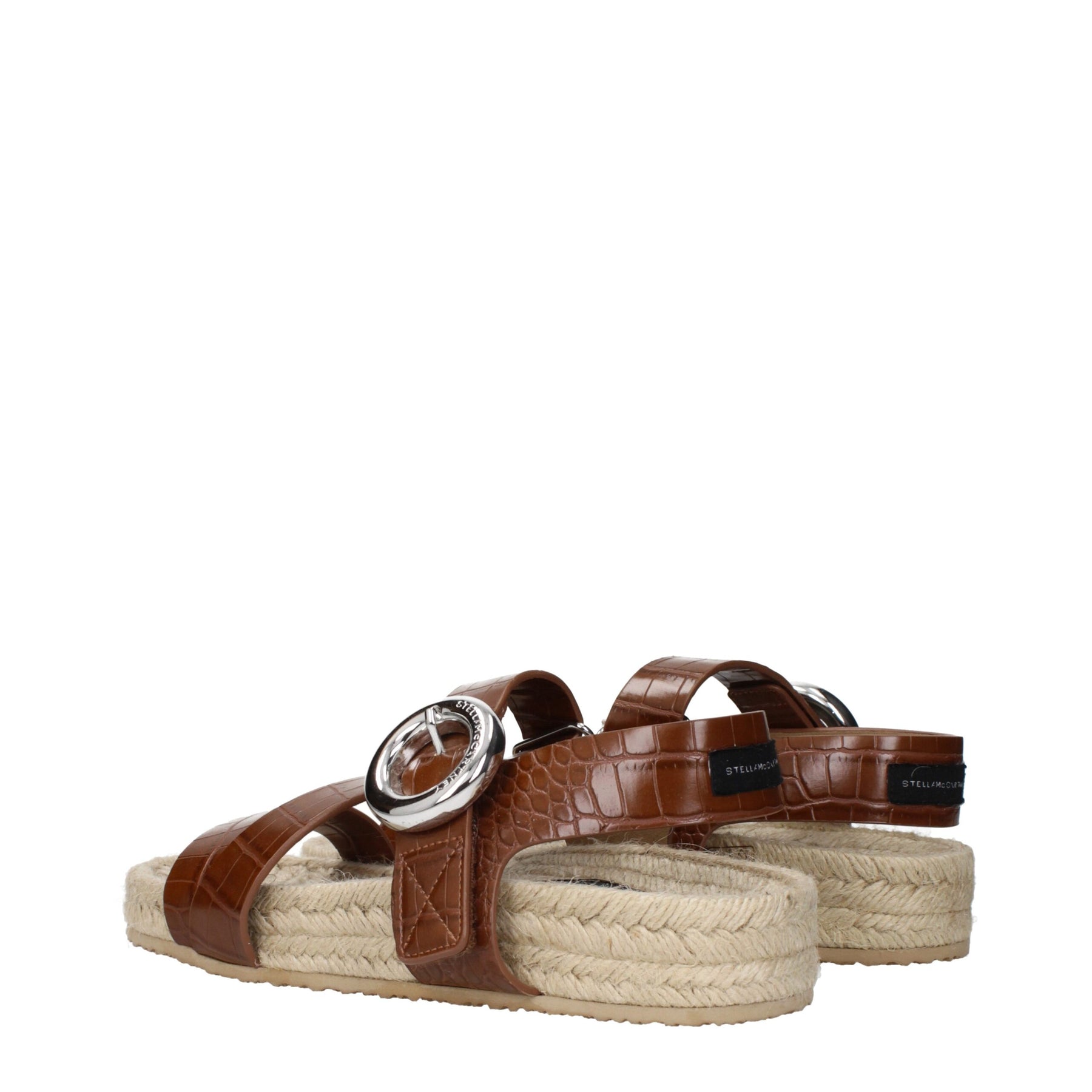 Stella McCartney Brown Leather Flat Sandals | Regal Royce