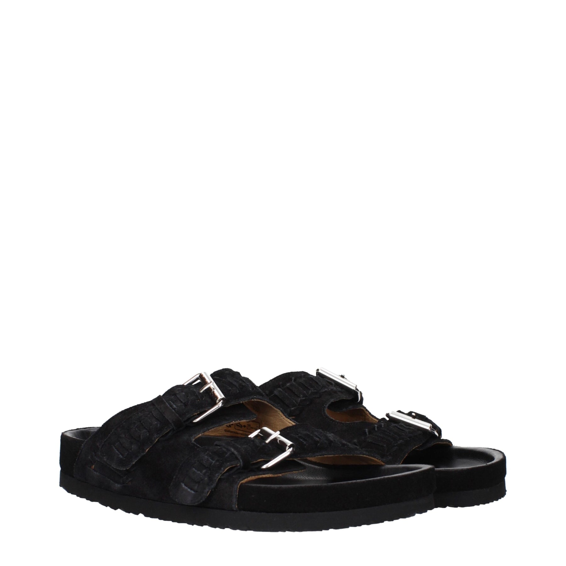 Isabel Marant Black Leather Slippers | Regal Royce