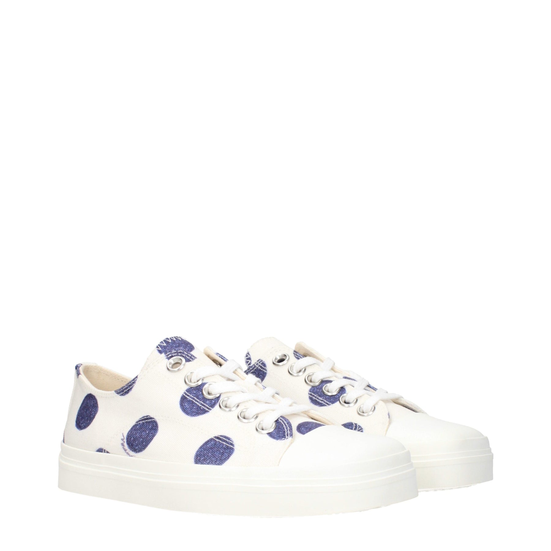 Moschino White Fabric Low Top Sneakers | Regal Royce
