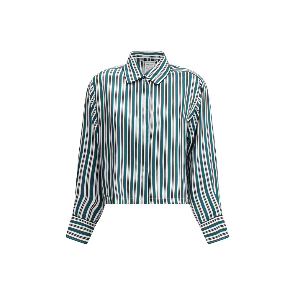 Max Mara Bicolor Silk Pattern Shirt | Regal Royce