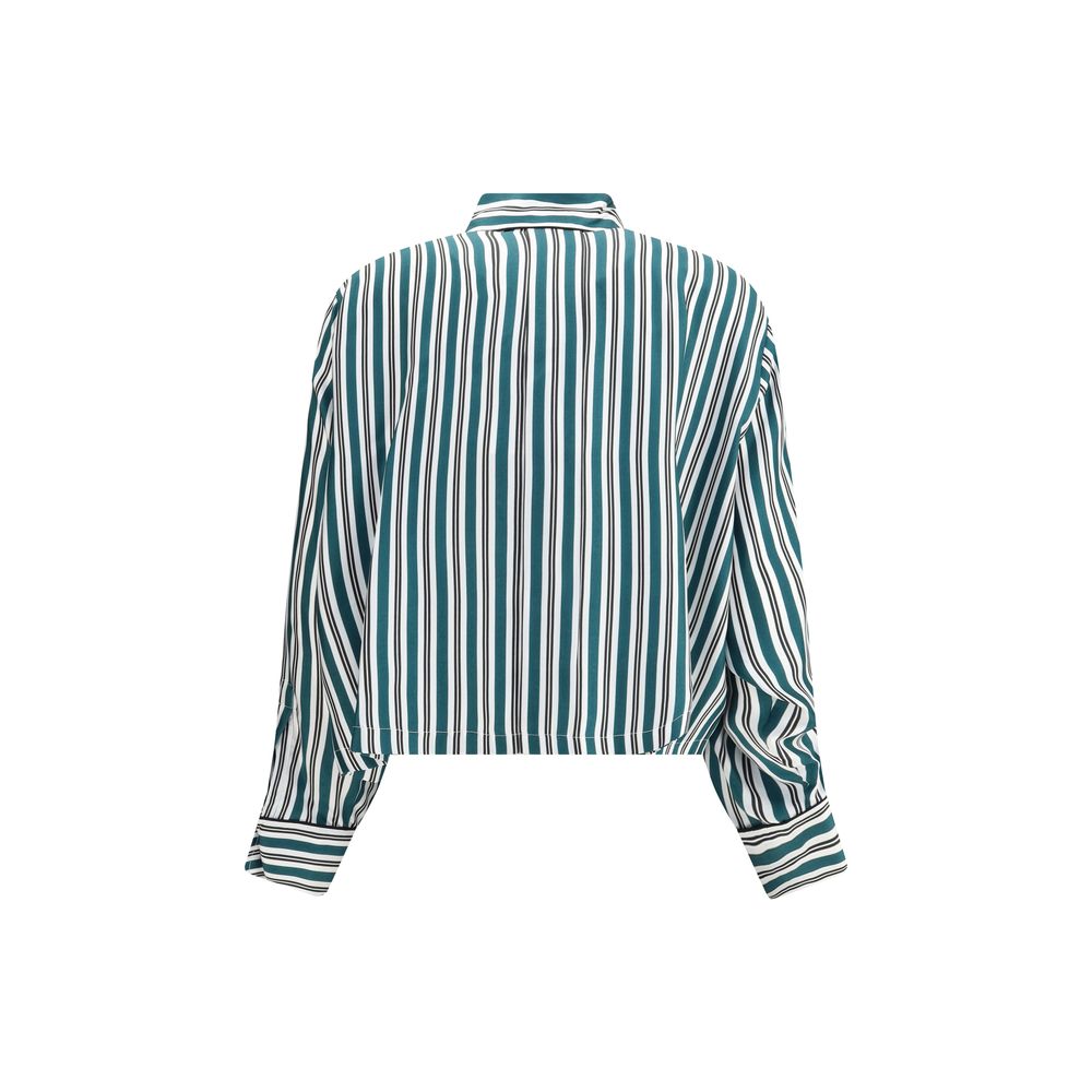 Max Mara Bicolor Silk Pattern Shirt | Regal Royce