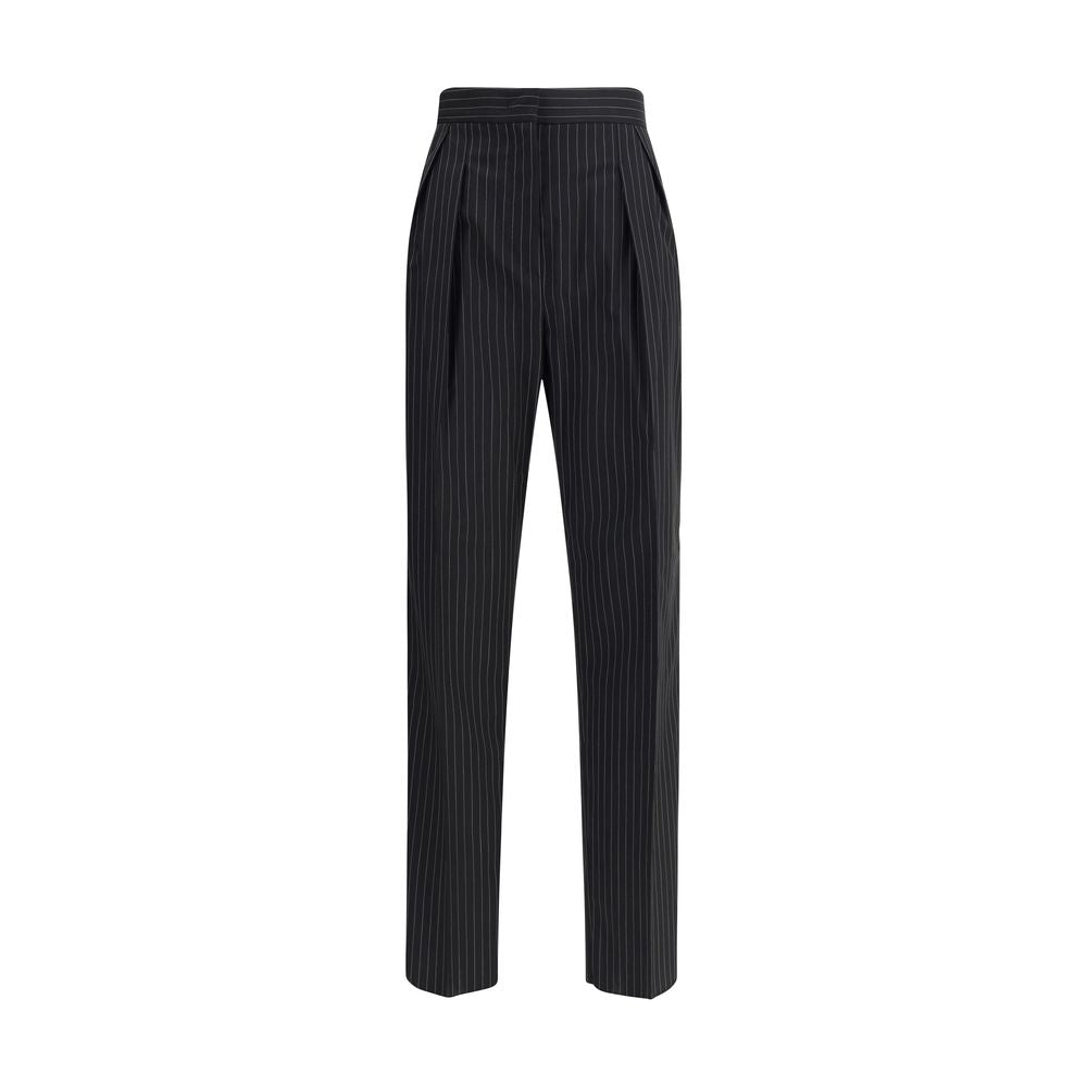 Max Mara Black Fleece Wool Dress Pants | Regal Royce