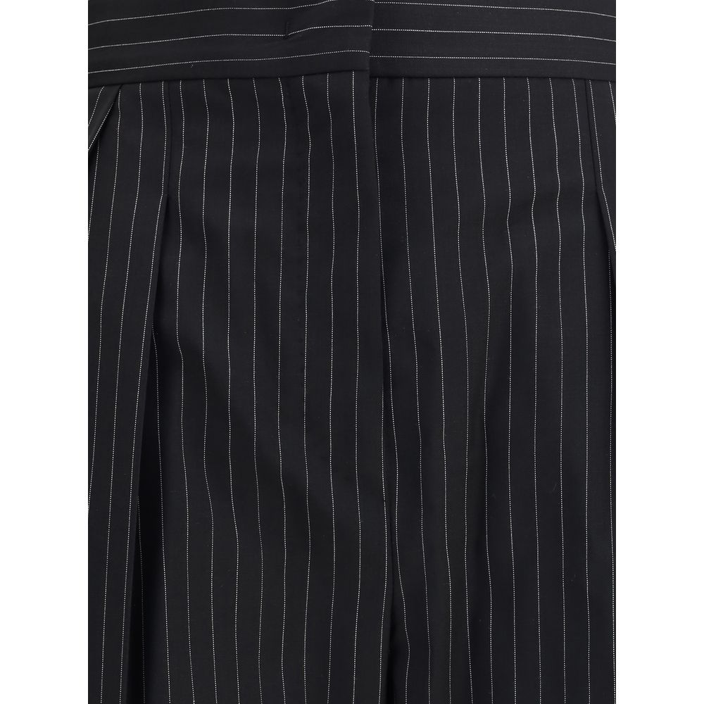 Max Mara Black Fleece Wool Dress Pants | Regal Royce