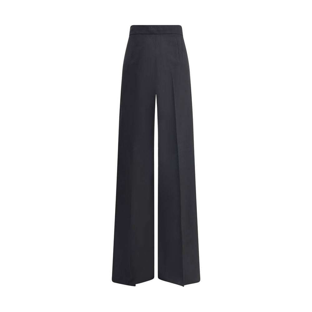 Max Mara Black Fleece Wool Casual Pants | Regal Royce