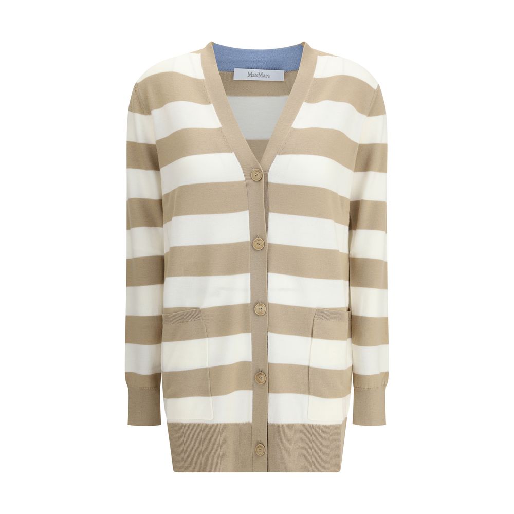 Max Mara Multicolor Fleece Wool Cardigan | Regal Royce