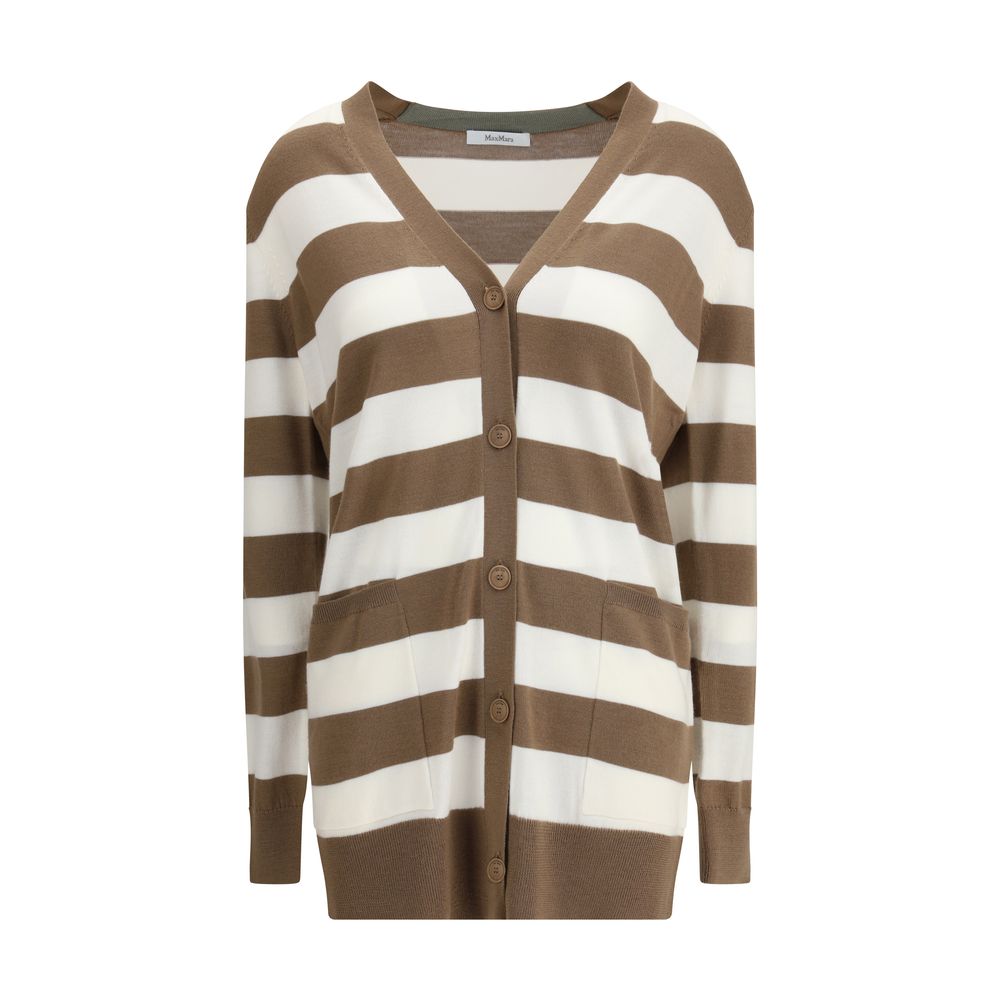 Max Mara Brown Fleece Wool Cardigan | Regal Royce