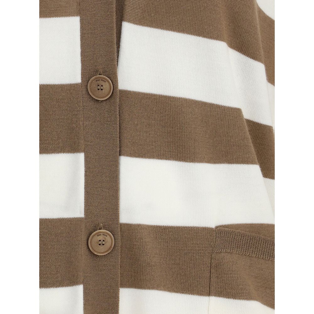 Max Mara Brown Fleece Wool Cardigan | Regal Royce