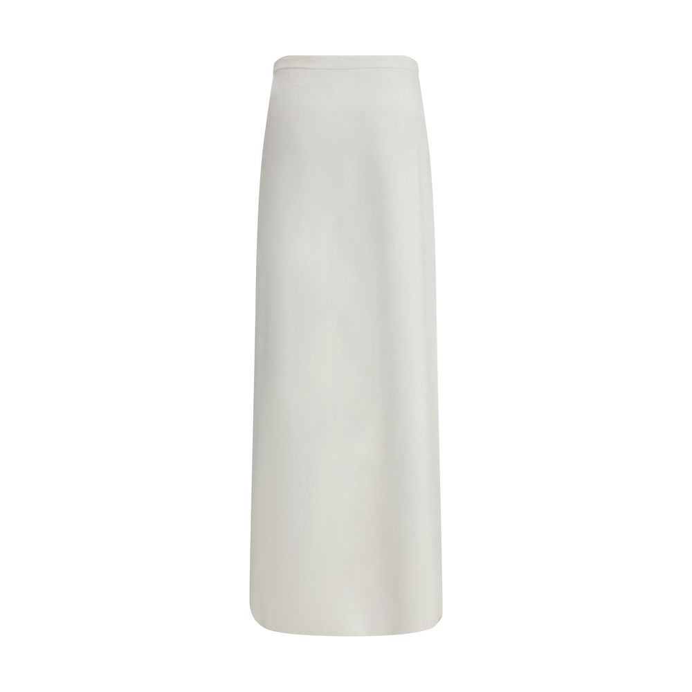 Max Mara White Viscose Long Skirt | Regal Royce