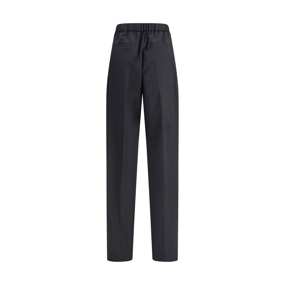 Max Mara Black Fleece Wool Casual Pants | Regal Royce