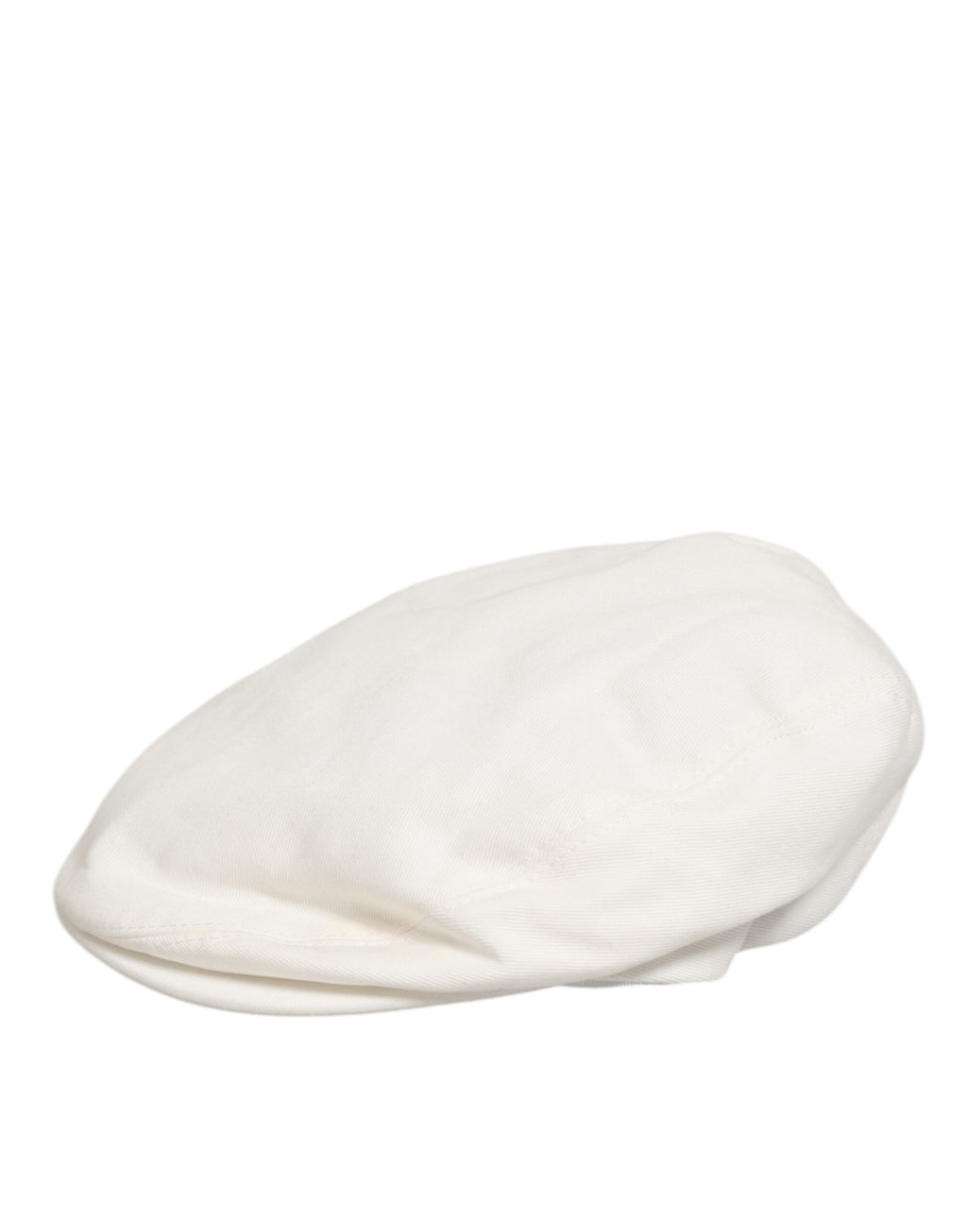 Dolce & Gabbana White Cotton Newsboy Cloth Capello Men Cap Hat