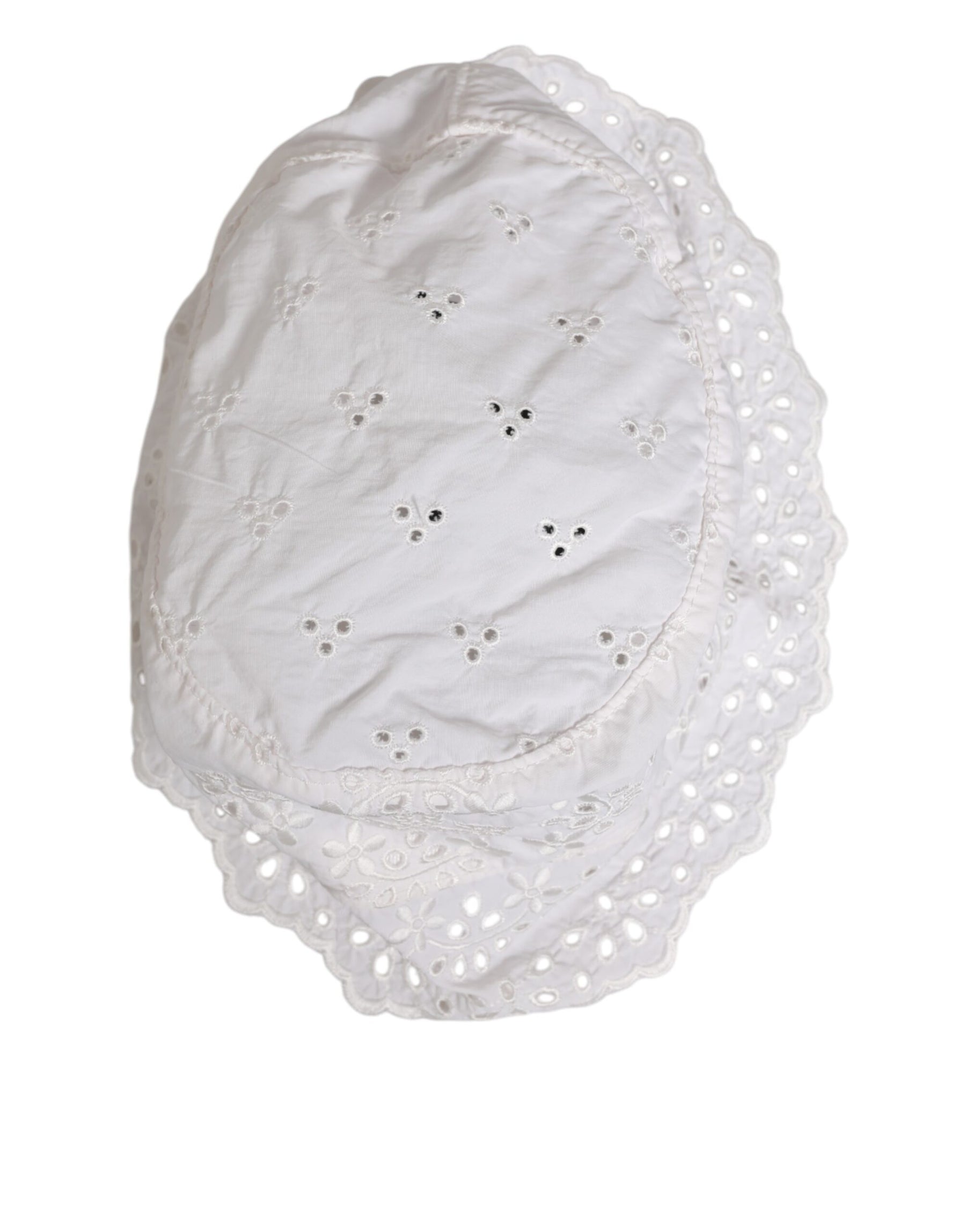 Dolce & Gabbana White Nylon Cut Out Bucket Logo Capello Hat | Regal Royce