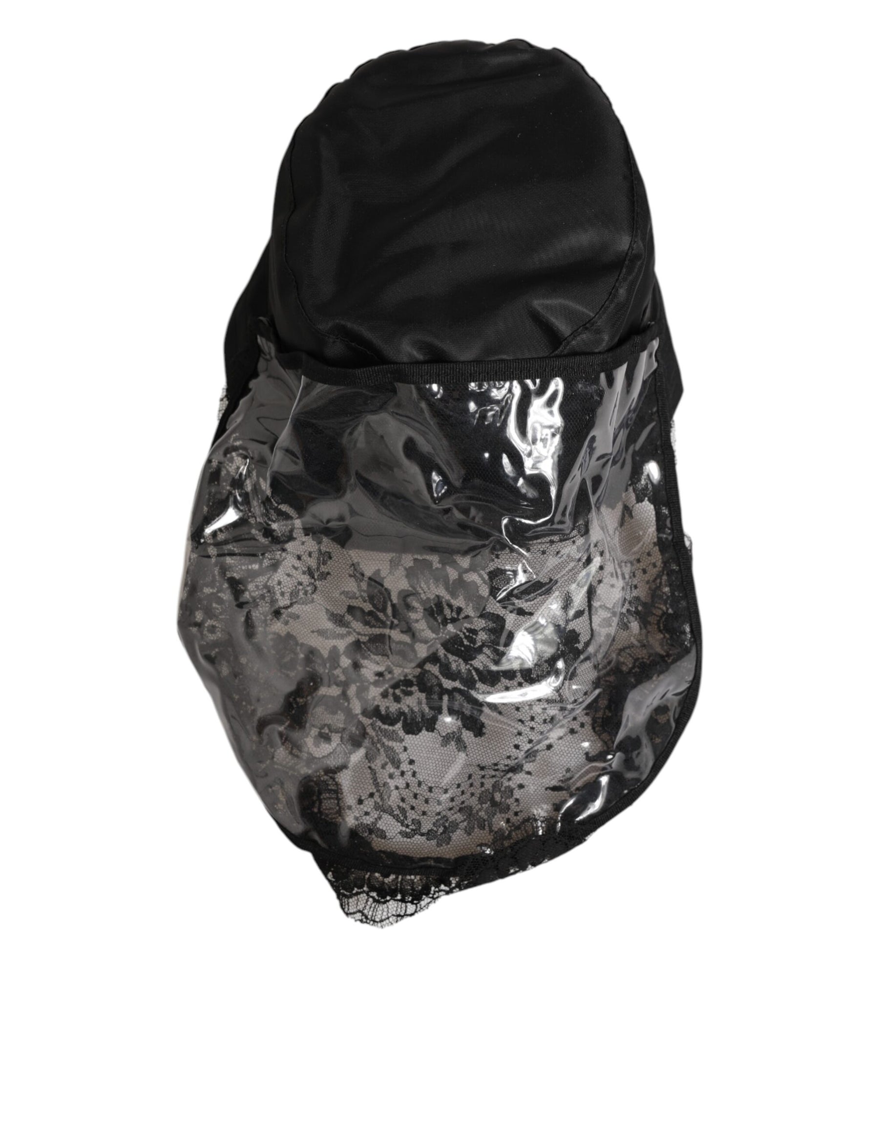 Dolce & Gabbana Black PVC Wide Brim Men Bucket Capello Hat | Regal Royce