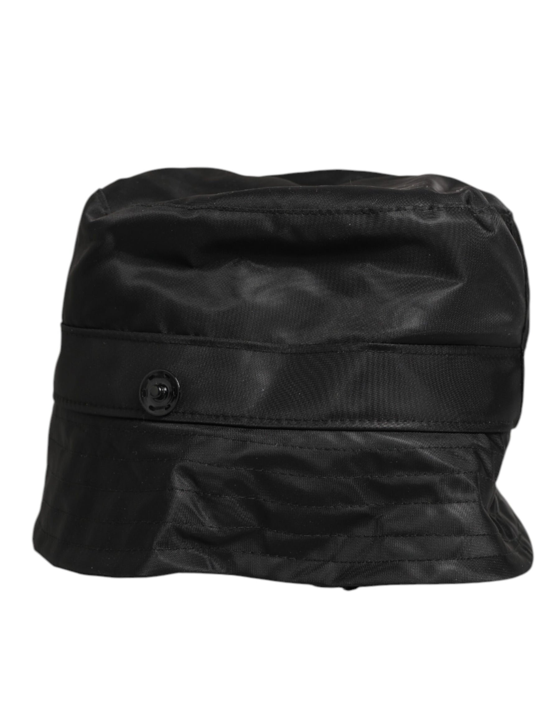 Dolce & Gabbana Black PVC Wide Brim Men Bucket Capello Hat | Regal Royce