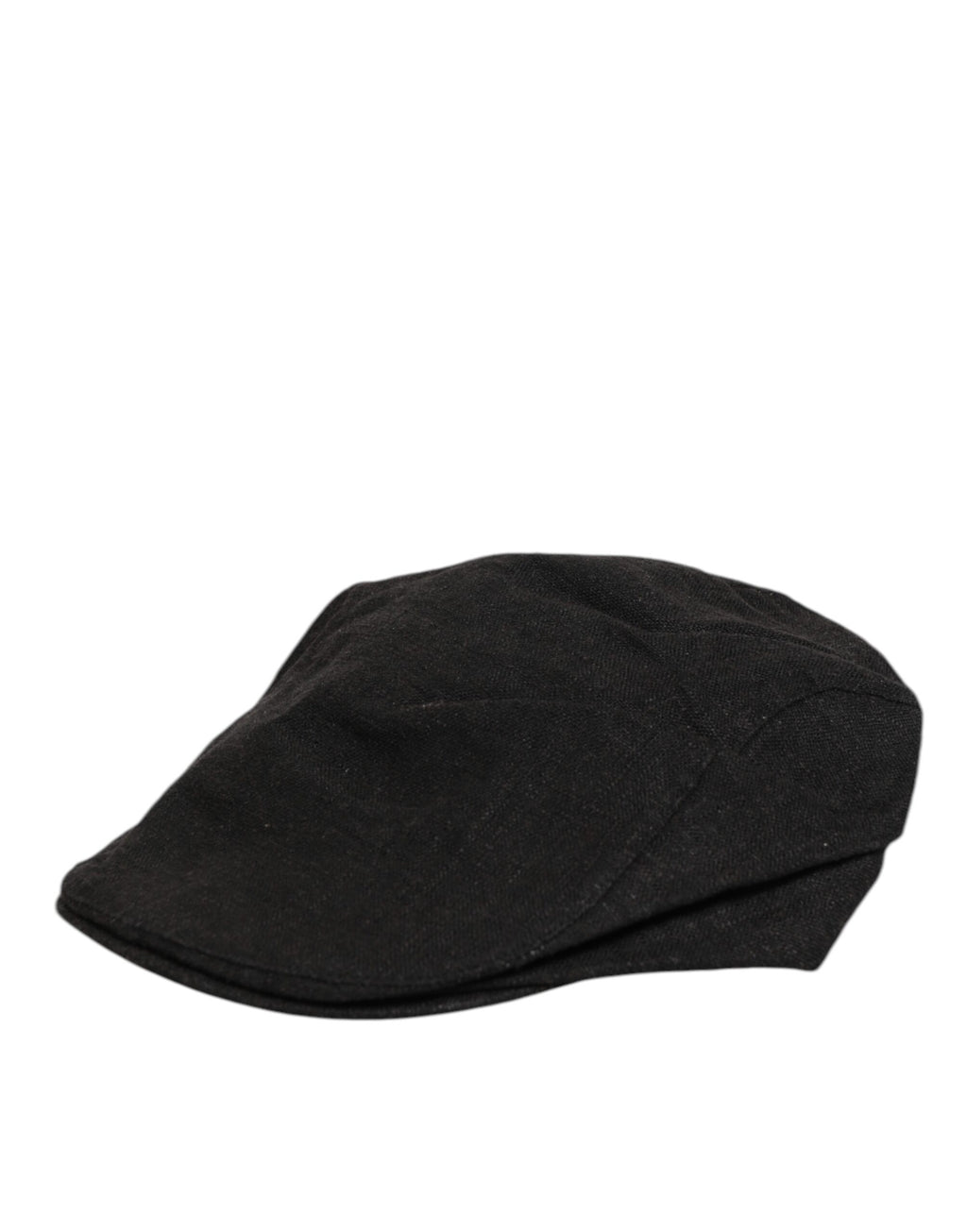 Dolce & Gabbana Black Cotton DG Logo Newsboy Cloth Capello Hat