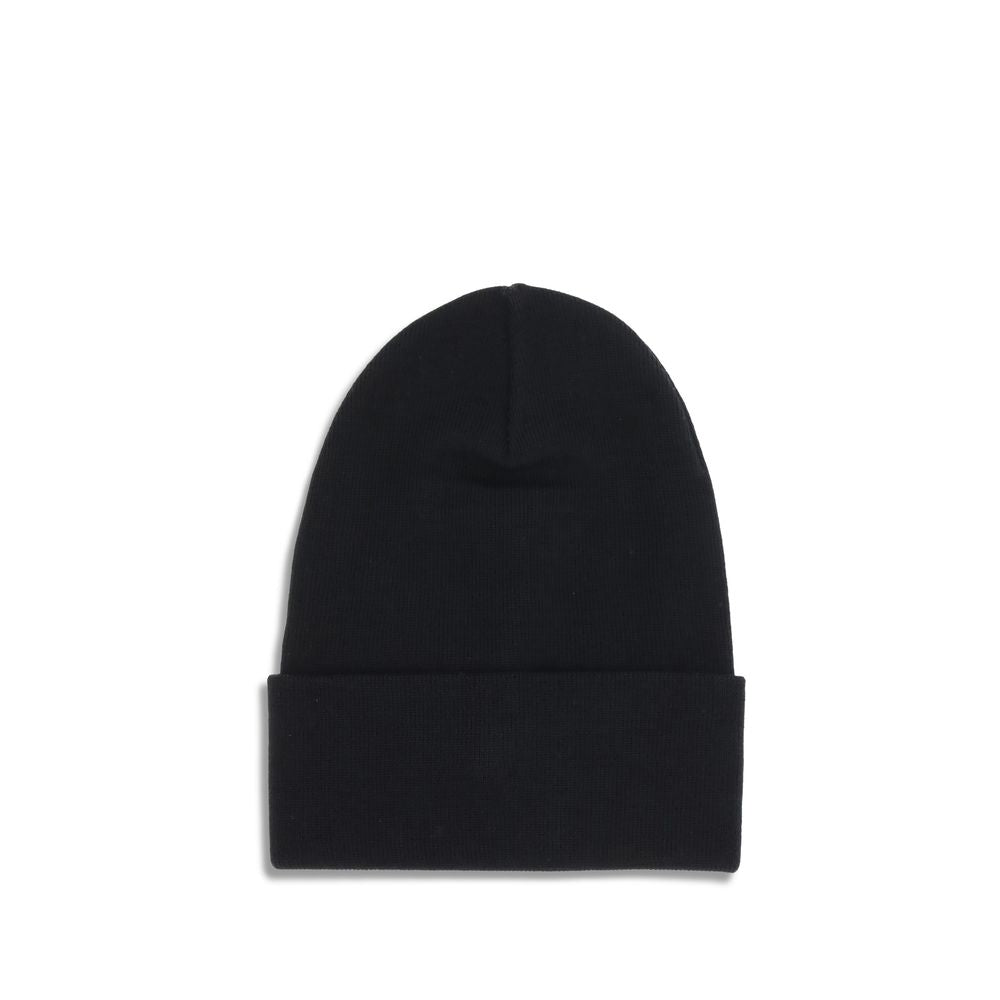Moncler Grenoble Black Fleece Wool Beanie | Regal Royce