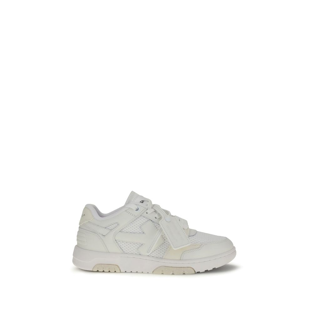 Off-White White Calf Leather Bos Taurus Low Top Sneakers