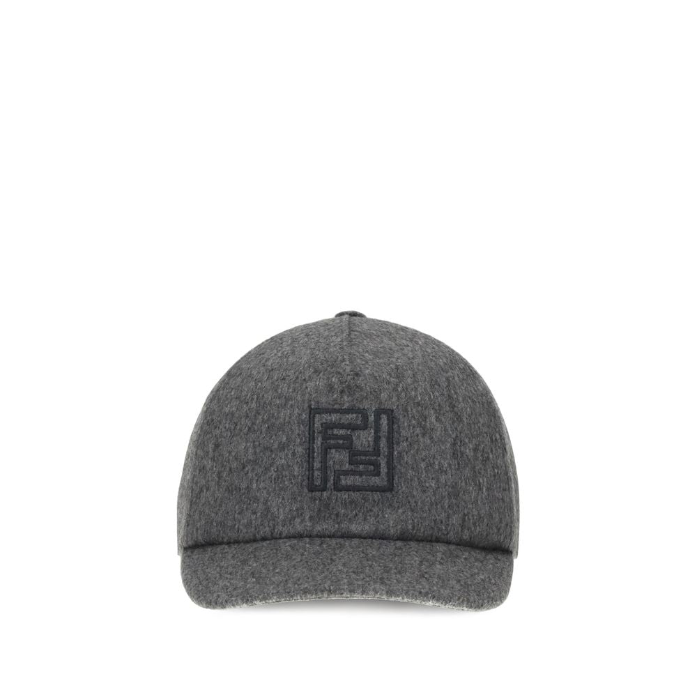 Fendi Gray Wool Cap (Baseball Hat) | Regal Royce