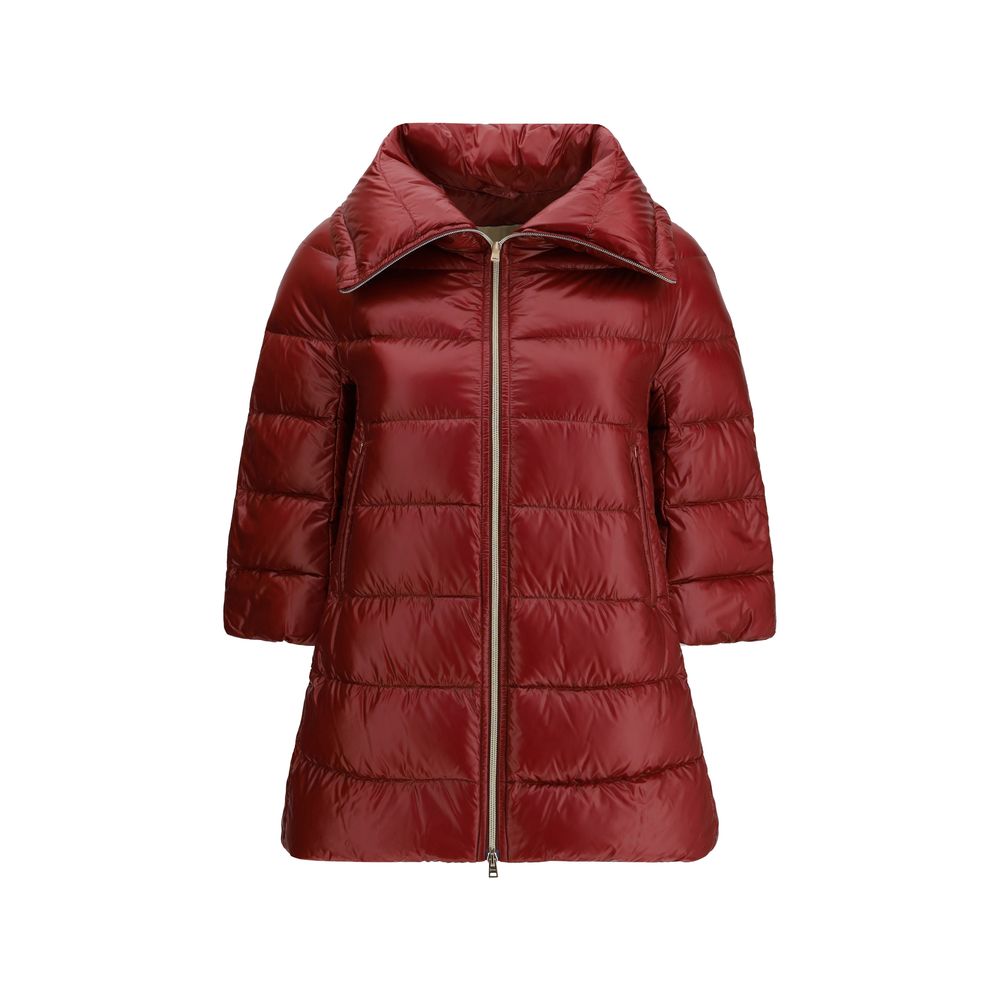 Herno Bordeaux Polyester Coat | Regal Royce