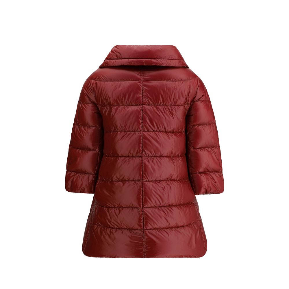 Herno Bordeaux Polyester Coat | Regal Royce