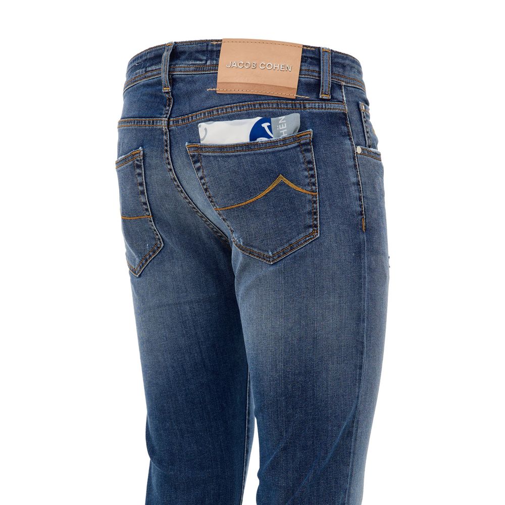 Jacob Cohen Blue Cotton Skinny Jean