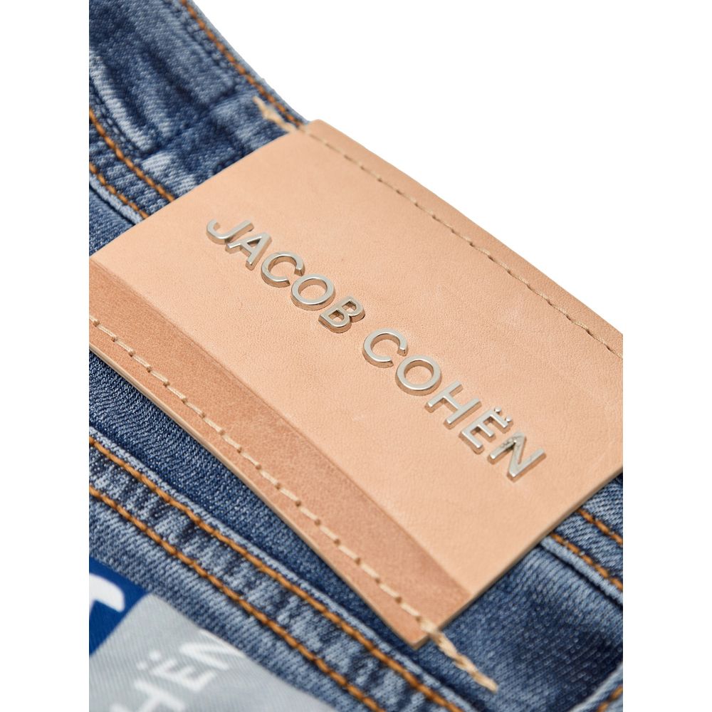 Jacob Cohen Blue Cotton Skinny Jean