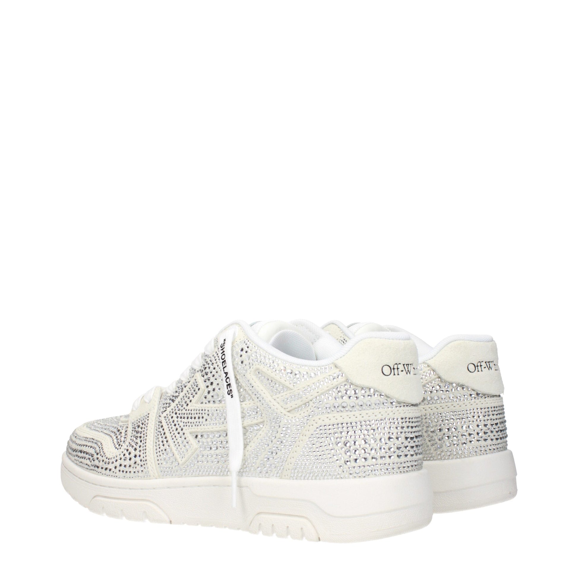 Off-White Beige Leather Low Tops