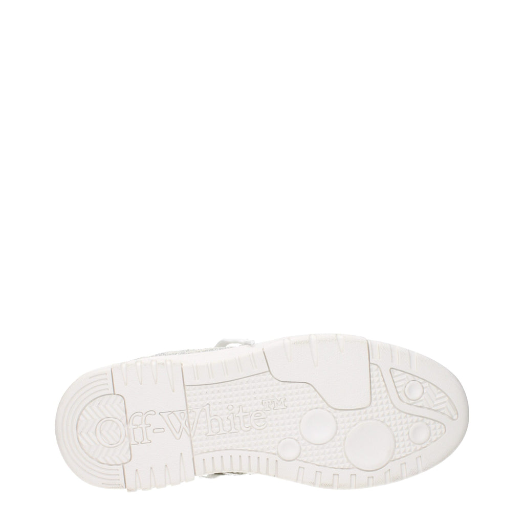 Off-White Beige Leather Low Tops