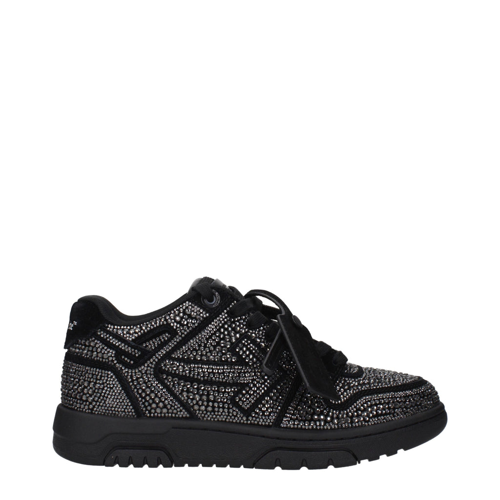 Off-White Black Leather Sneakers