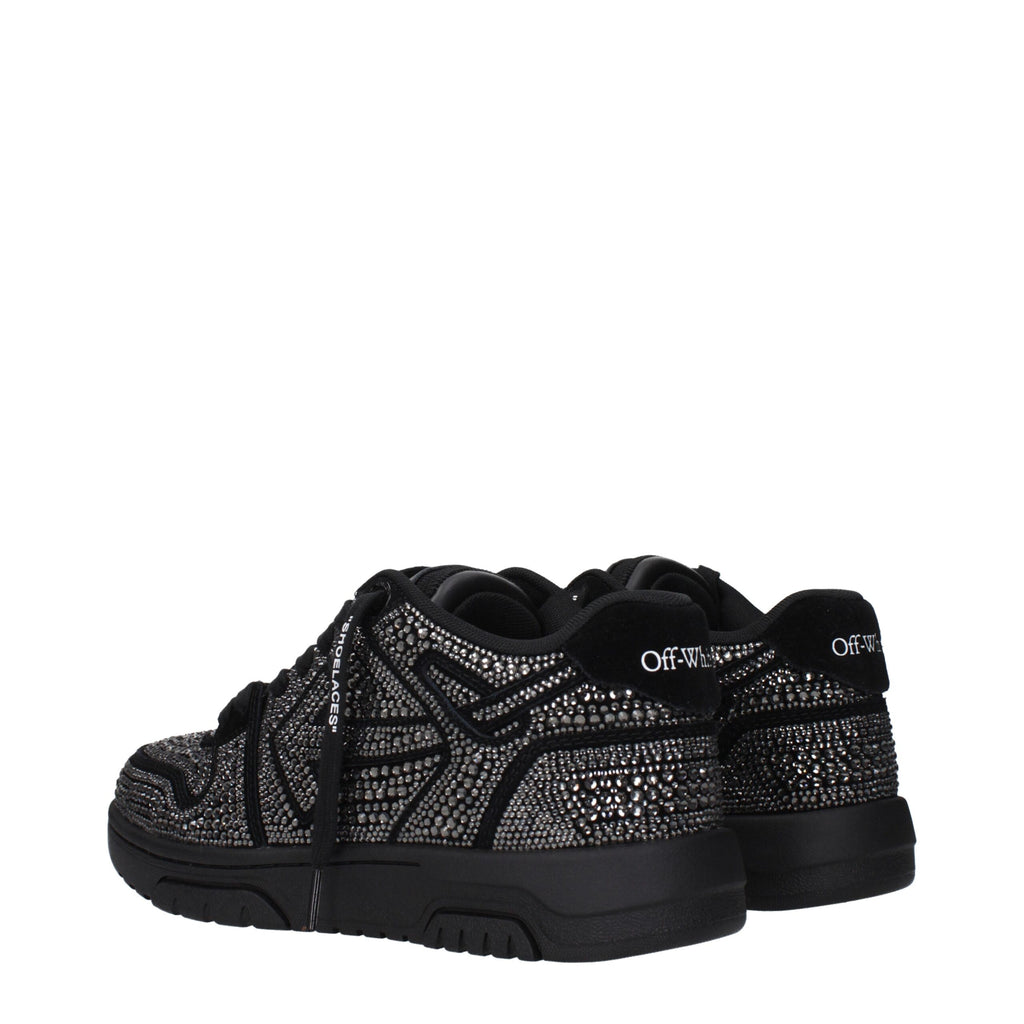 Off-White Black Leather Sneakers