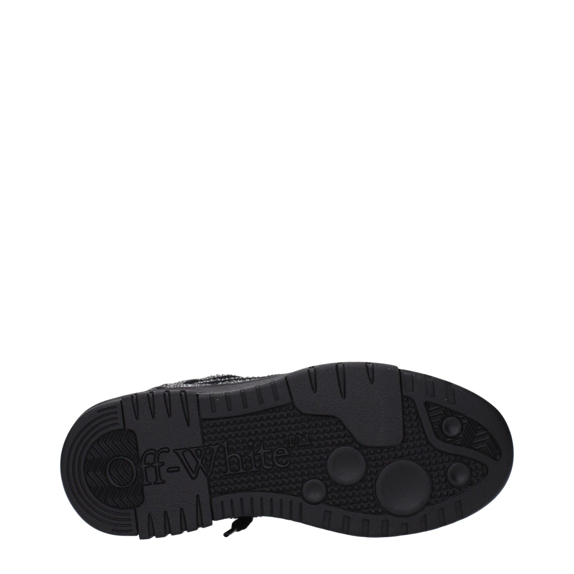 Off-White Black Leather Sneakers